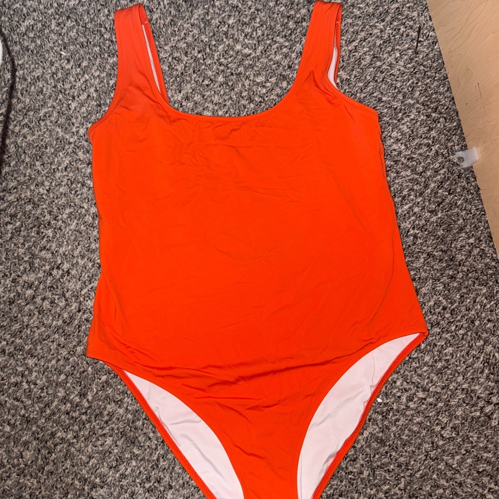 Vs Pink Vibrant Orange Red Swimsuit